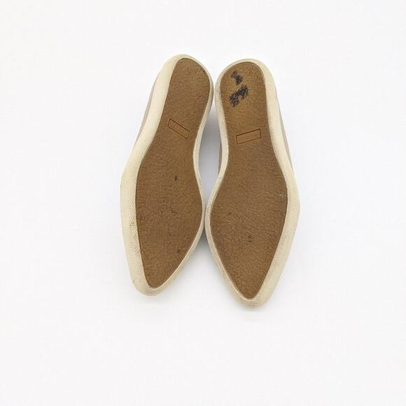 Aerin Daniela Woven Toe Tan Slip On Flats Size 8 - Picture 8 of 9